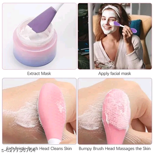 Multipurpose Silicone Face Scrubber & Exfoliating Brush