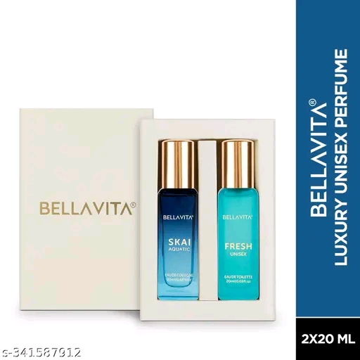 Luxury Unisex FRESH+SKAI Perfume Combo for Men and Women 40 ML (Pack of 2 Items 20ML Each)