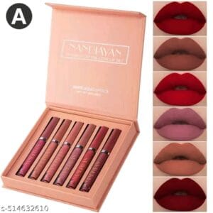 Nandiyan set 6 Matte Liquid Lipstick – Shade A